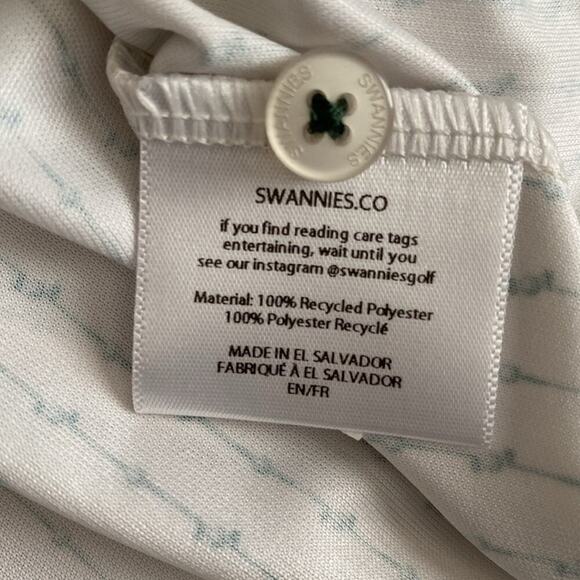 SWANNIES GOLF Mens Miles Polo Short Sleeve Hunter Green White Size XXL - Picture 11 of 16